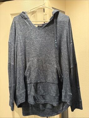 Roxy Blue Heathered Hooded Pullover